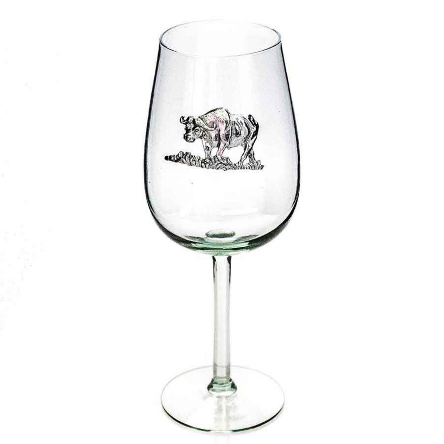 Glasses-Bordeaux pewter animal motif