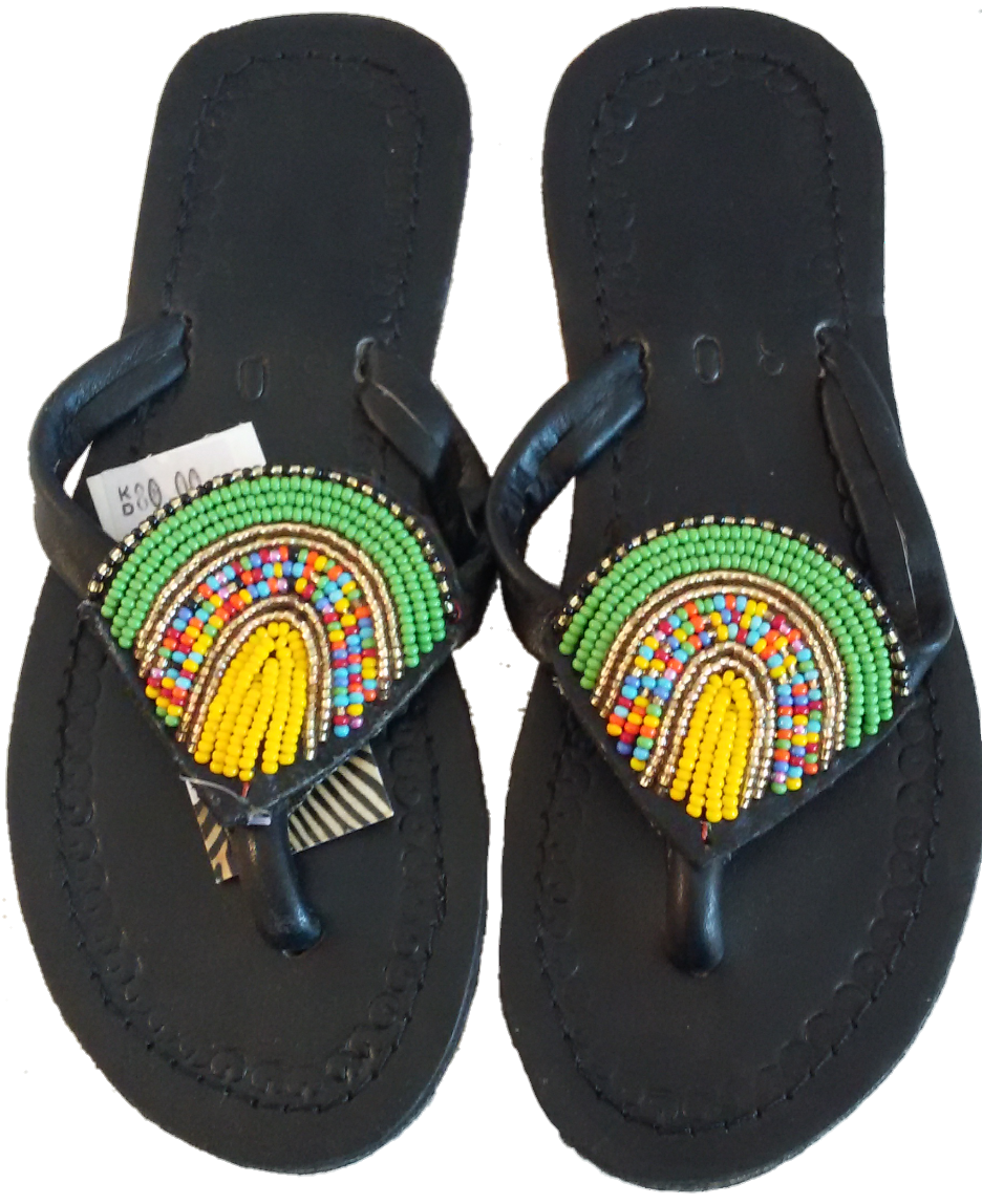 Slippers Kenyan Beaded - Kids