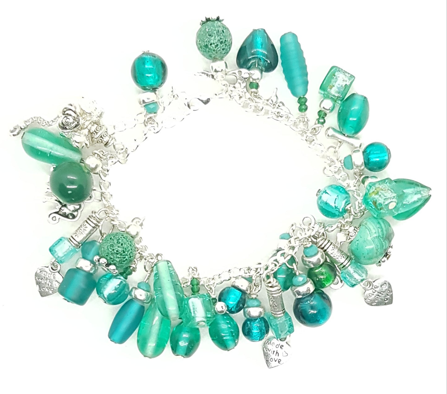 Funky Beaded Charm Bracelet