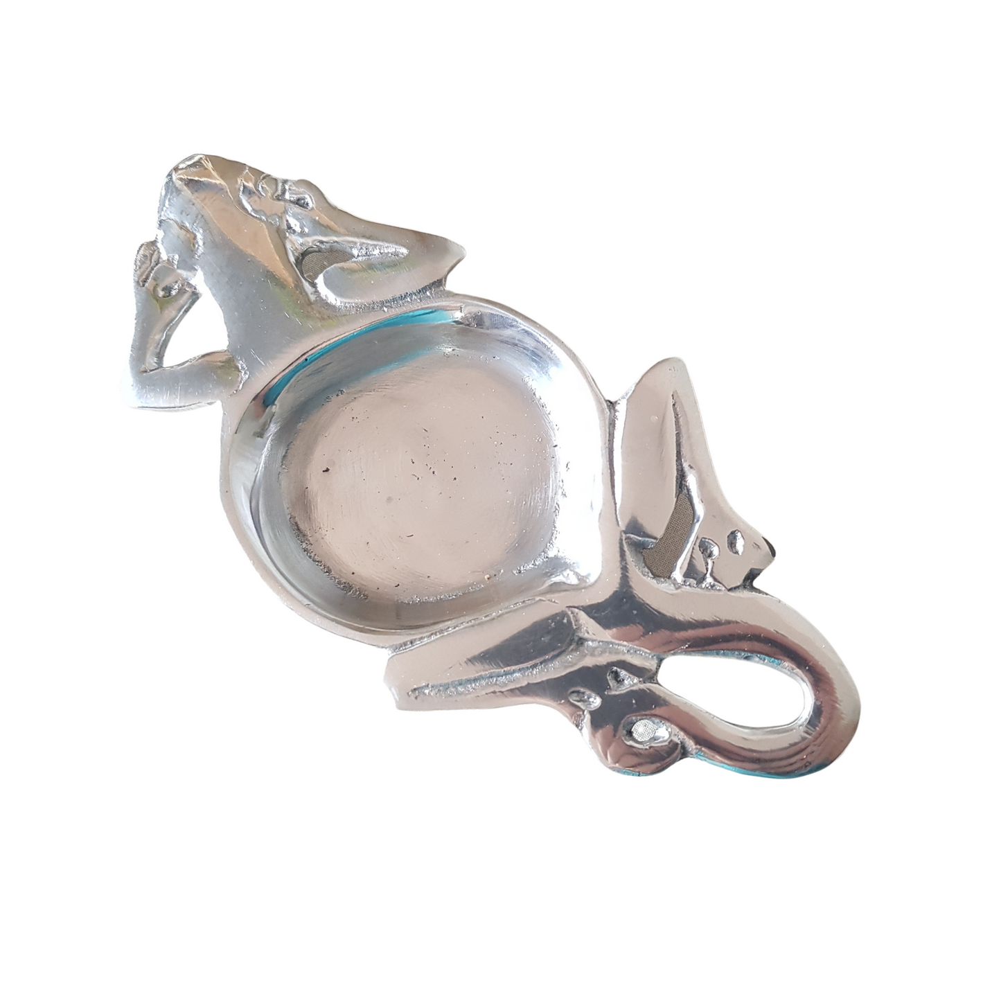 Salt pot & spoon - Aluminum