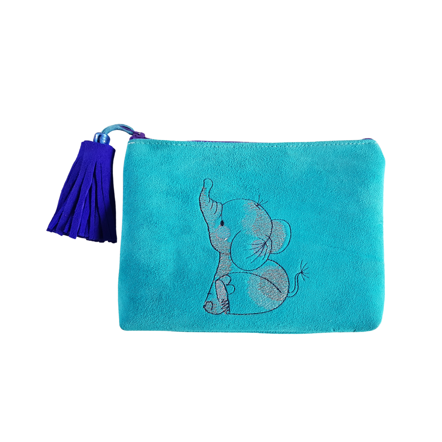 Leather Purse with embroidery